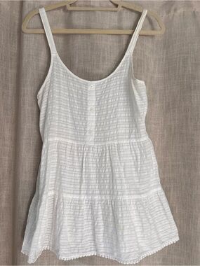 MUDD pure white babydoll tunic tank
